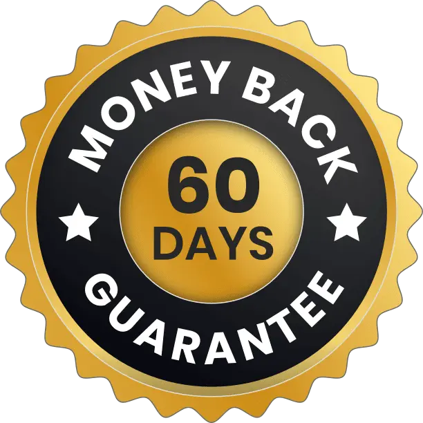 Hormovance 60 day money back guarantee badge