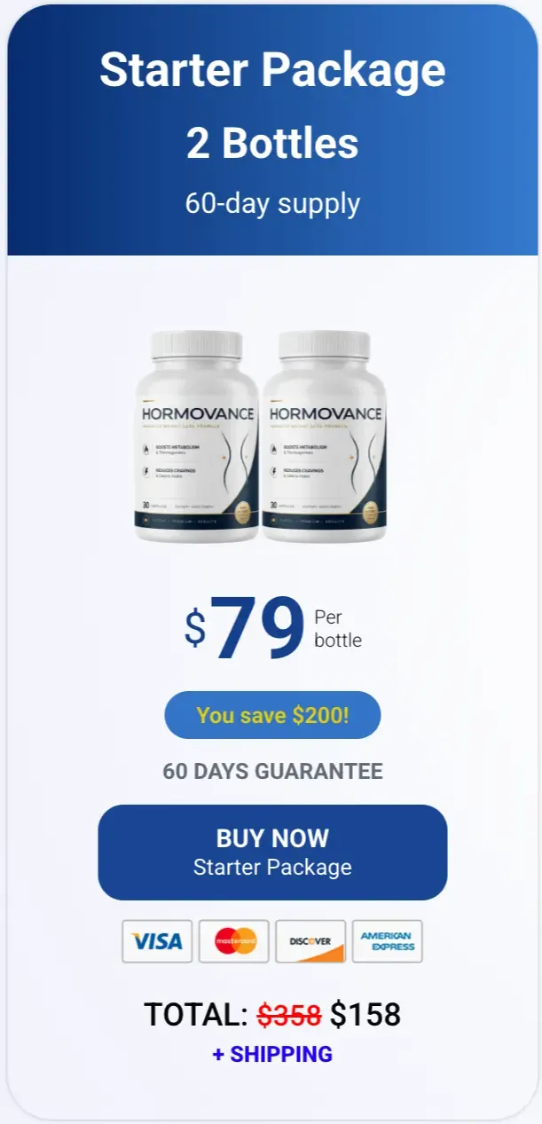 Hormovance 2 bottle starter package 60 day supply